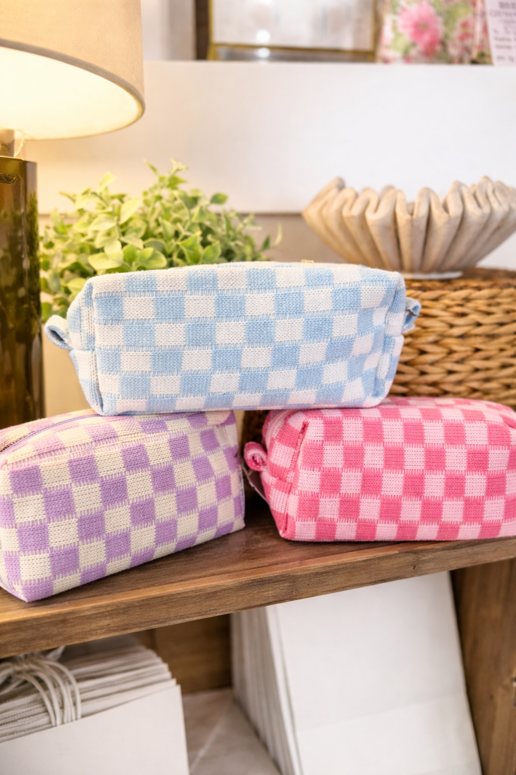 Checkered Pouch
